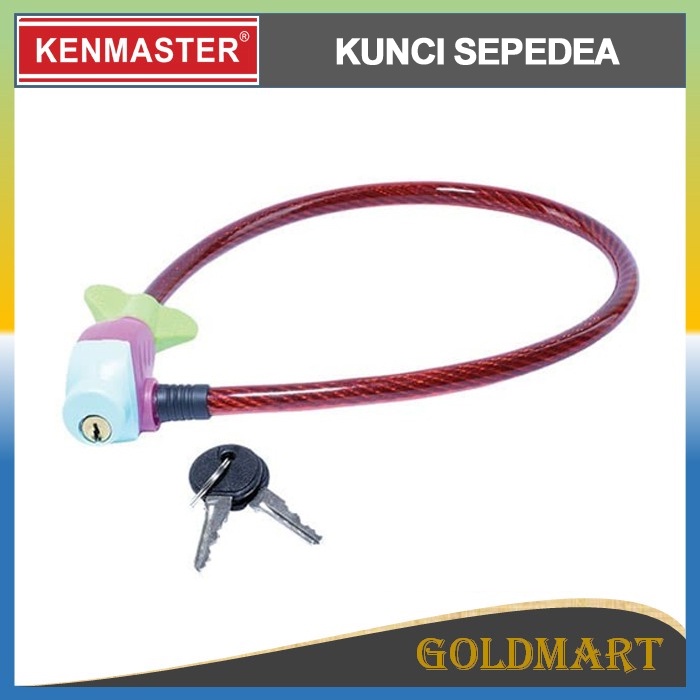 Kunci Sepeda Kabel Fish Head Kenmaster Kunci Sepeda