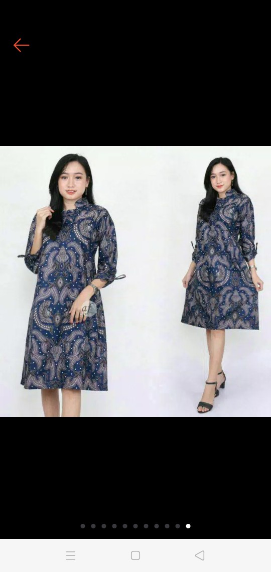 #belanjadarirumah Tunik Batik / Atasan Batik Fashion Wanita Modern Murah M L Xl