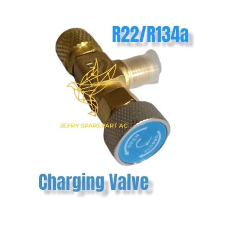 CHARGING VALVE ADAPTER NEPEL R22 R134A PENGAMAN ADAPTOR STARMEC SMC BARU