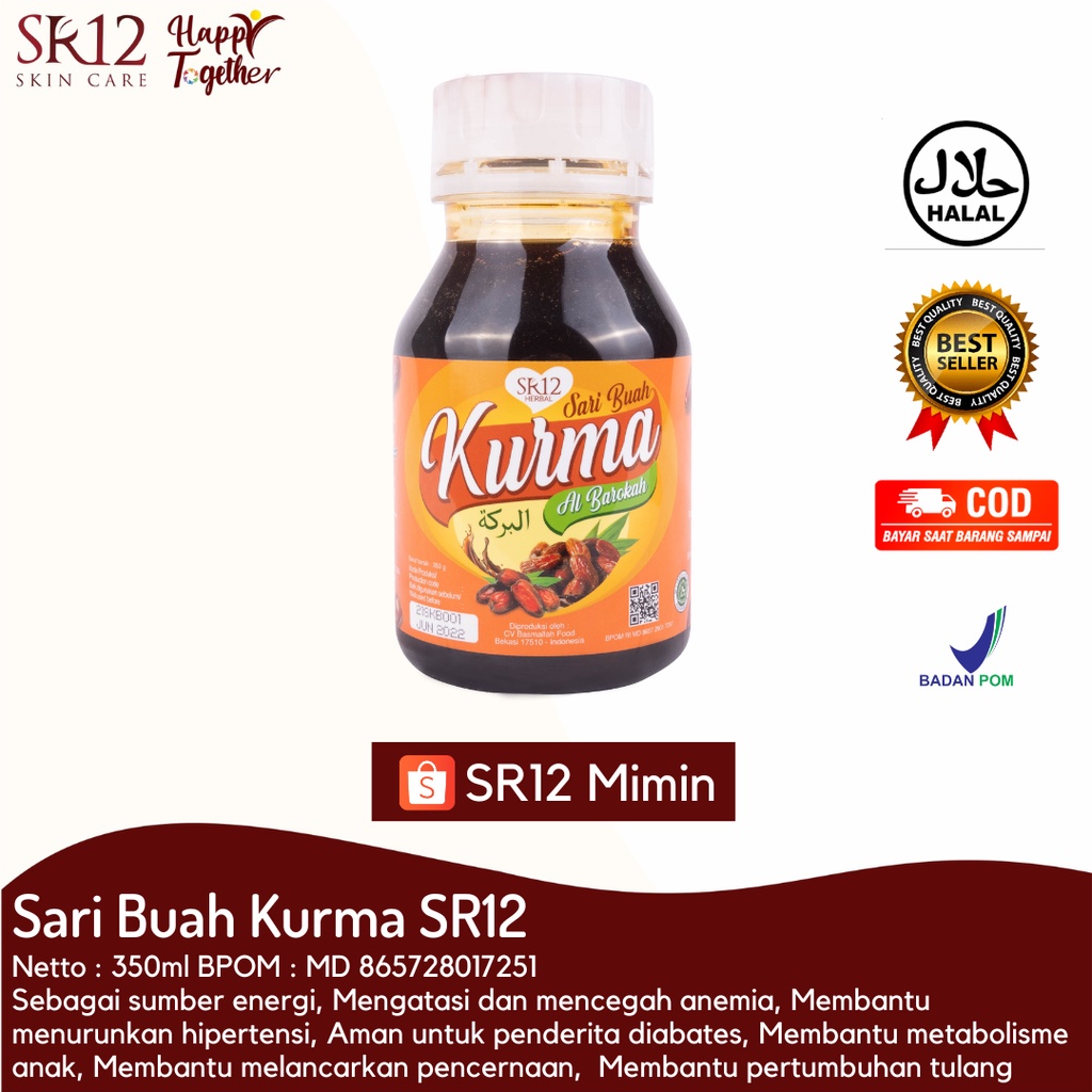 

SARI BUAH KURMA - SARI KURMA SR12 - SR12 - SARI KURMA ASLI - PENAMBAH SEL DARAH MERAH - OBAT ANEMIA - OBAT DEMAM BERDARAH - PENAMBAH DARAH - PENAMBAH NAFSU MAKAN - PEMANIS DIABATES -PENAMBAH IMUNITAS TUBUH - MINUMAN SARI KURMA