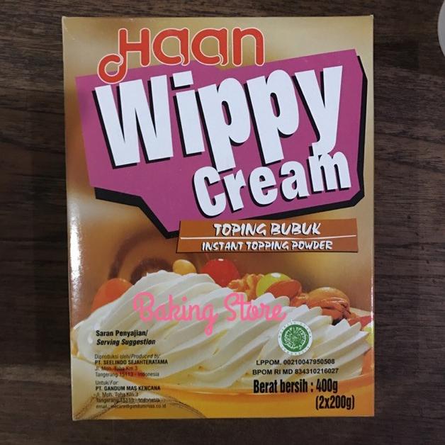

(BISA COD) Haan Wippy Cream - Whipped Cream 400gr -