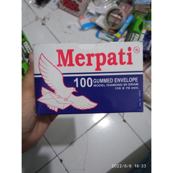 ECERAN AMPLOP MERPATI KECIL 20 LEMBAR