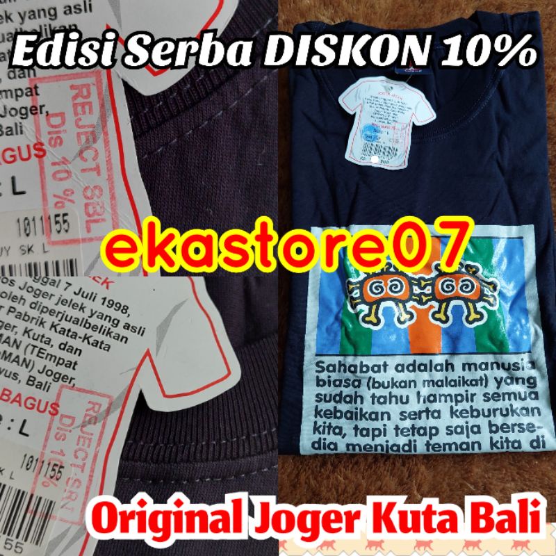Kaos Joger Bali Original 100% DEWASA Diskon 10%
