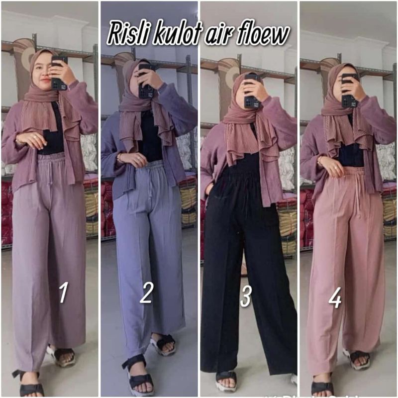 RISLI KULOT CRINCLE AIRFLOW /CELANA KULOT WANITAA /PREMIUM /CELANA WANITA /