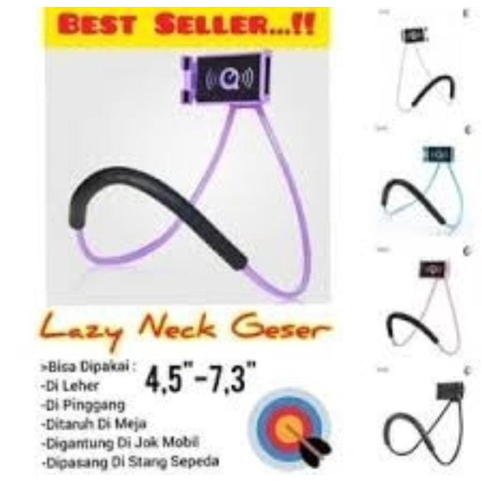 Lazyneck Holder leher Model Geser Papan Lazypod Flexible