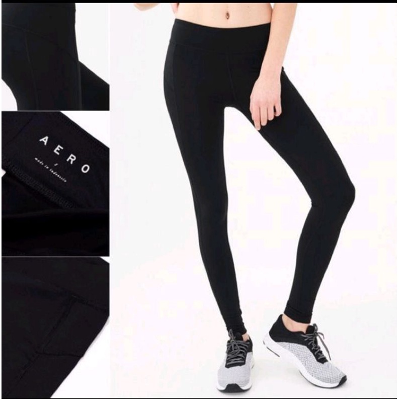 New Aeropostale Booty Legging Sport BLACK