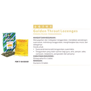 Jual Royalherbal Obat Permen Pereda Sakit Tenggorokan Golden Throat