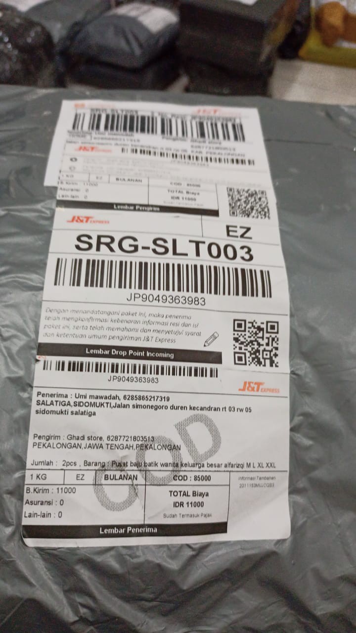 Batik Wanita Asj Sa Hrb026 Kenongo Kemeja Tosca Pendek