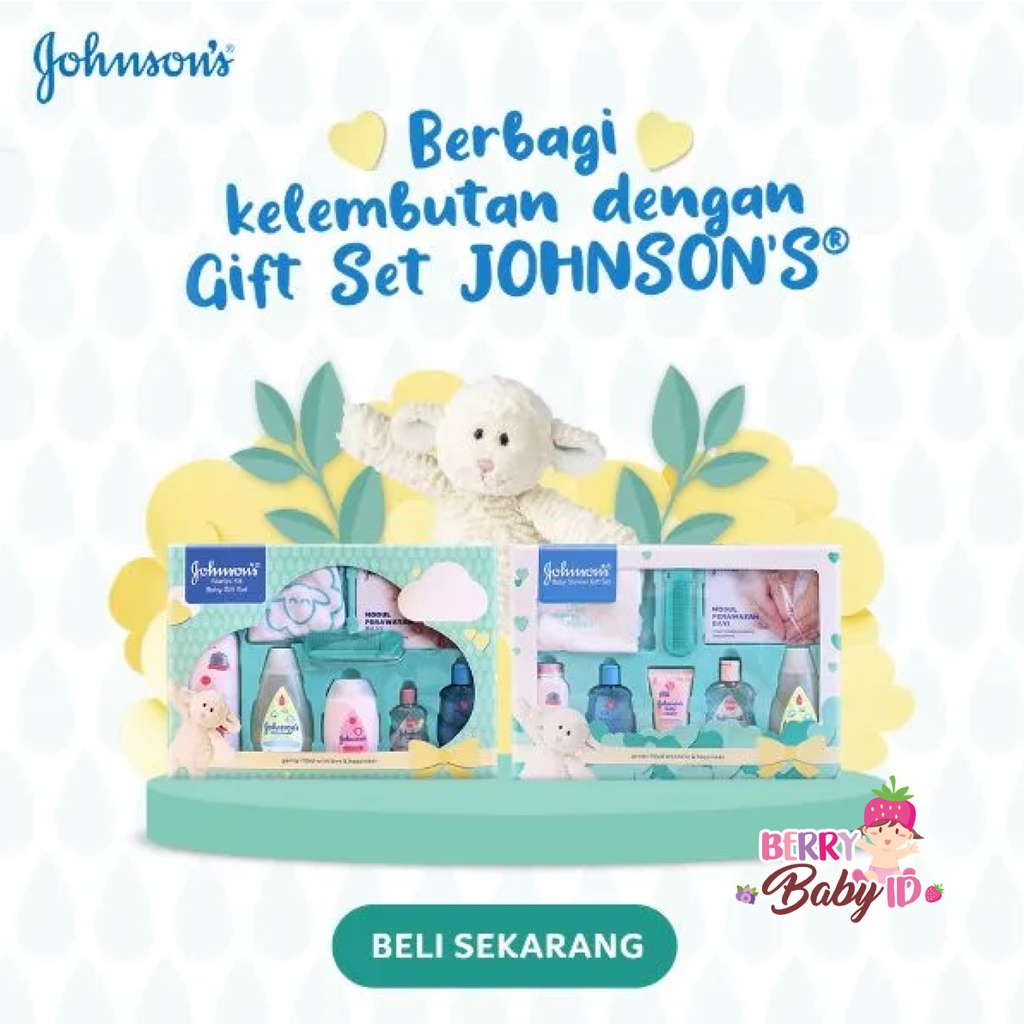 Johnson's Premium Baby Gift Set Hadiah Kado Perlengkapan Bayi Johnsons Berry Mart