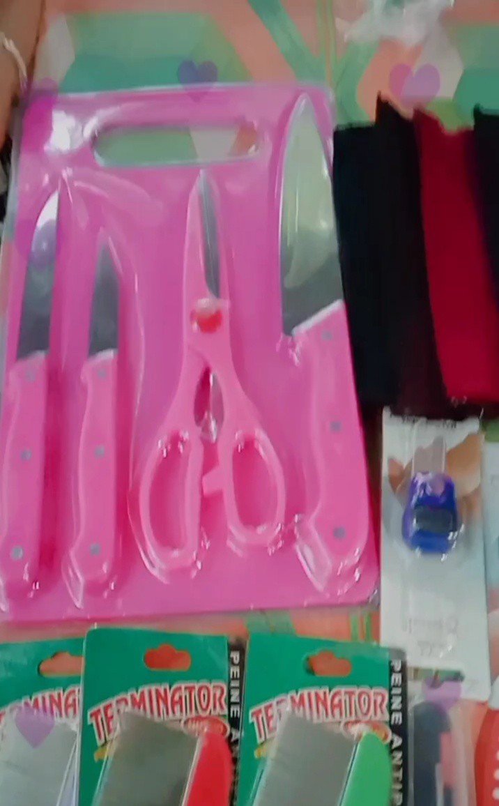 Set Pisau Dapur Plus Talenan/set Pisau Dapur 5 In 1