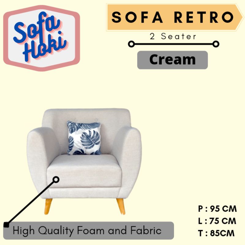 Sofa retro 1 seater MURAH..