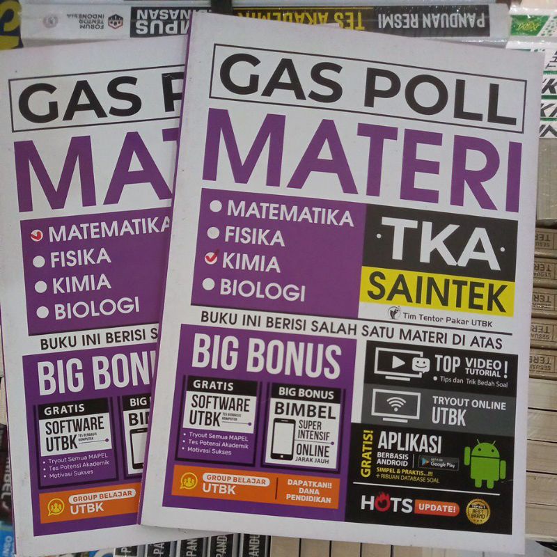 buku GAS POLL MATERI TKA SAINTEK (MATEMATIKA, KIMIA)