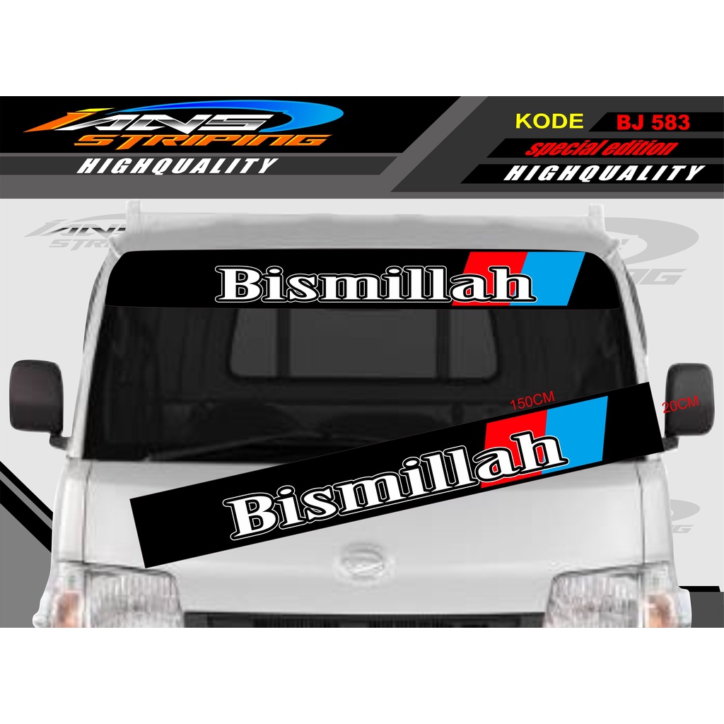 STIKER KACA DEPAN MOBIL L300 / GRANDMAX / PICK UP / CARRY / STIKER KACA DEPAN MOBIL PICK UP / DECAL STIKER PICK UP BJ583