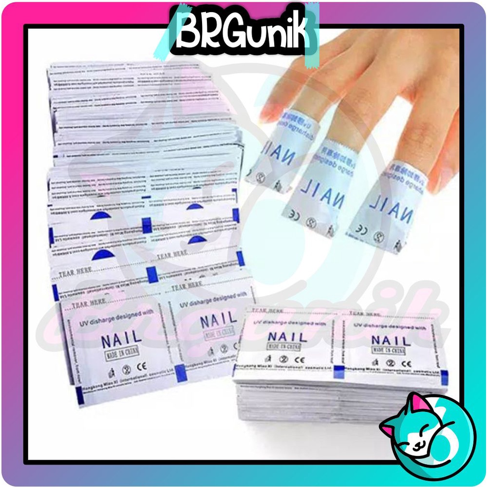 BRGUNIK Nail UV Gel Polish Remover / Penghapus Kutek Gel Pembersih Kutek Gel 1pcs R594