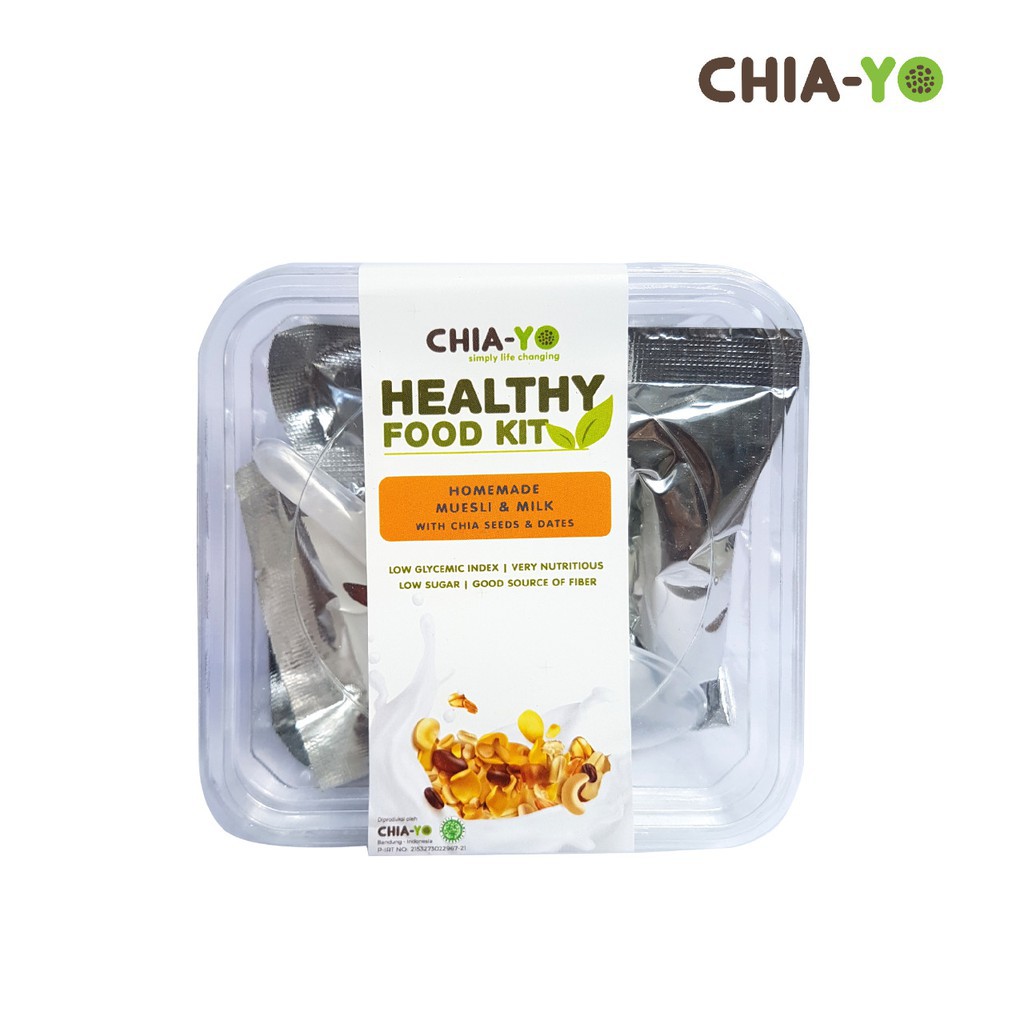 

Granola Healthy Food Kit Chiayo - Muesli (Lengkap dengan Susu)
