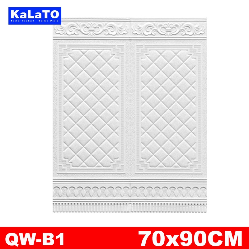 (KaLaTO) Wallpaper 3D FOAM / Wallpaper Dinding 3D Motif Foam Batik Bunga More High Quality / Wallfoam 3D-8