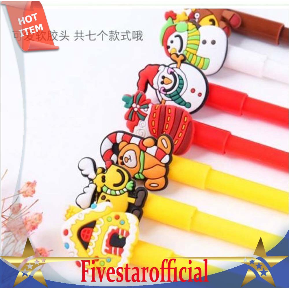 

Bolpoin Karakter Tema NATAL / Bolpoin Kartun CHRISTMAS / Pulpen Gel 0,38 mm Motif Santa Claus - FIVESTAR