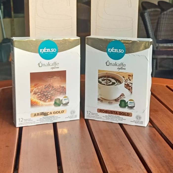 

ge01fgf Unakaffe Kopi Kapsul Robusta Gold / Arabika Gold - Robusta Gold Ds20X11