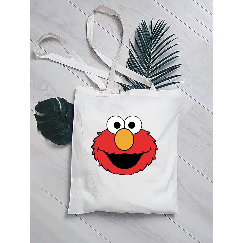 TOTE BAG RAJUT ELMO SESAME STREET MURAH BERKUALITAS