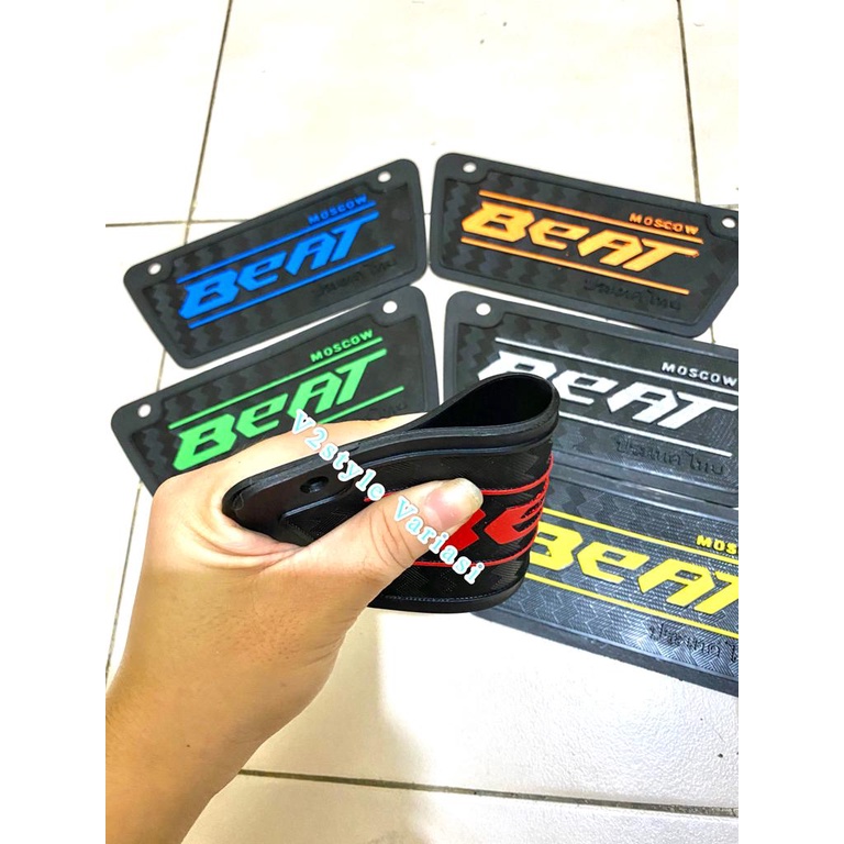 MUDFLAP HONDA BEAT KARBU KARET PENAHAN LUMPUR BEAT LAMA MOTIF TULISAN THAILAND TEBAL KUAT TIDAK SOBEK MUDGUARD PELINDUNG MESIN DINAMO KARET PENAHAN LUMPUR MESIN DINAMO KOLONG SPAKBOR BELAKANG MUD FLAP BEAT LAMA KARET SPAKBOR BEAT CARBU BEAT KARBULATOR