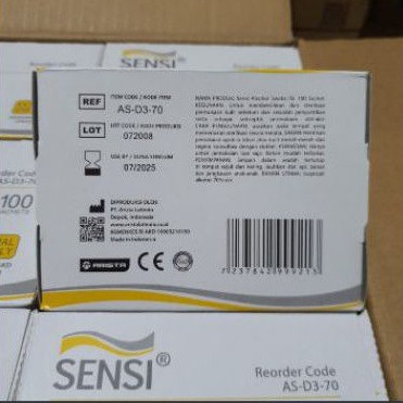 Tisu Alkohol 70% Sensi Alcohol Swabs