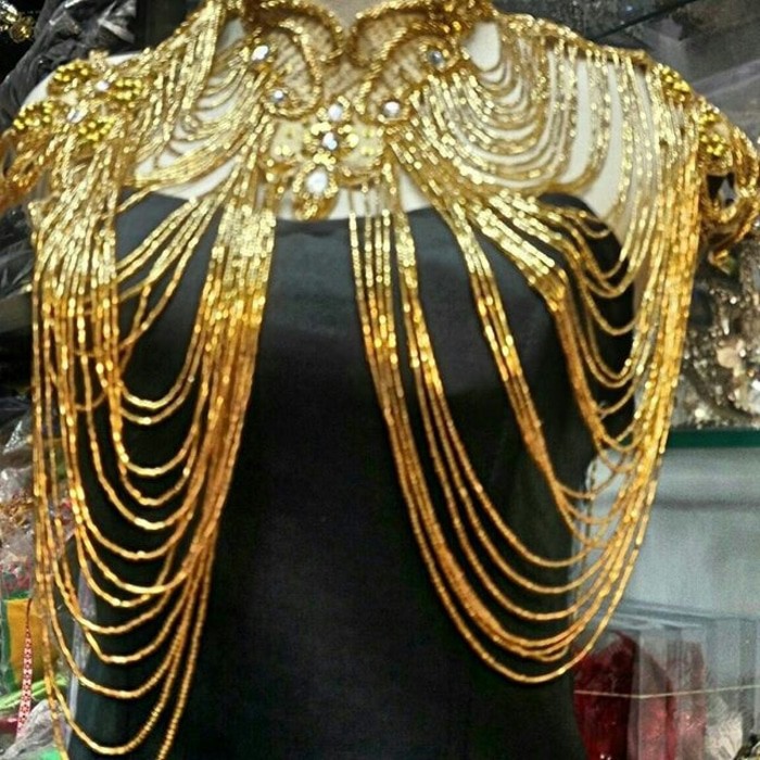 Asesoris/Baju Pengantin/Kebaya/Cape Payet Penutup Dada