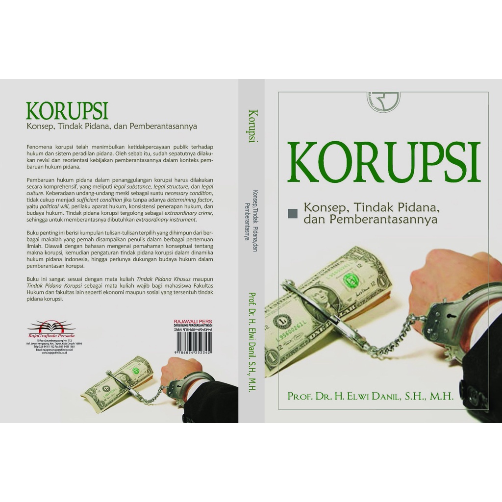 Buku korupsi konsep tindak pidana h. elwi danil
