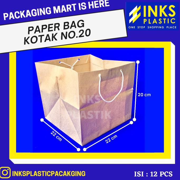 

Monggo] Paper Bag Kotak No.20 ( 12 Pcs )