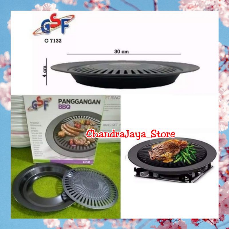 MARBEL BBQ GRILL PAN GSF / Grill BBQ GSF Anti Lengket /ALAT PANGGANG serbaguna GSF