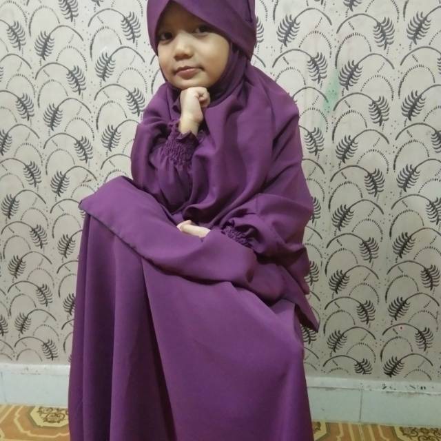 French khimar anak usia 4 th set rok