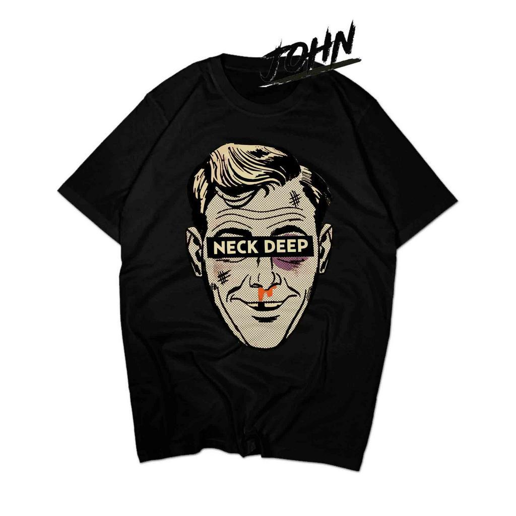 Kaos Band NECK DEEP-NED / Premium T-Shirt NECK DEEP / Kaos Musik Oversize Melocdic Pop Punk