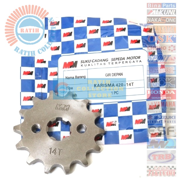 Gir Gear Depan 14T 420 Karisma Supra X 125