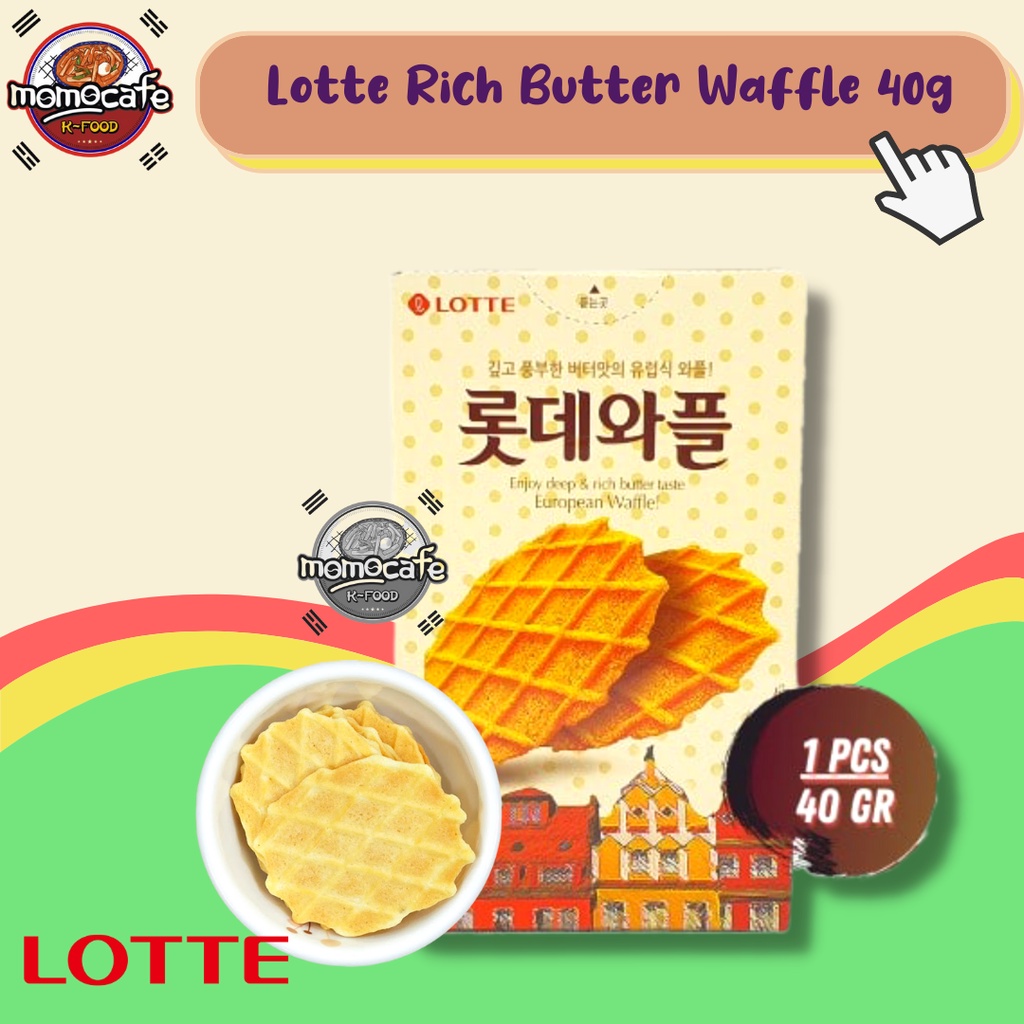 Jual Lotte Waffle Rasa Vanilla Made in Korea 40g | Shopee Indonesia