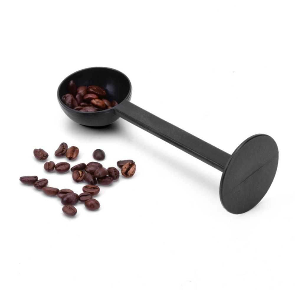 HOOMIN 2 in 1 Sendok Takar Kopi Measuring Spoon + Coffee Tamper G1120 [Hitam] Grab Medan