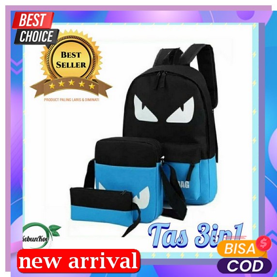 Luciola - Tas Sekolah Anak Tk/Paud/Sd Big Size Koool Kids Tachel Ransel Waterproof Karakter Import L