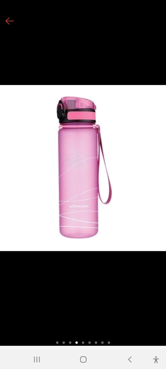 Lock&lock Water Bottle One Touch Cap 600ml - Hlc951blu - Hlc951grn - Hlc951pik - Botol Minum - Botol