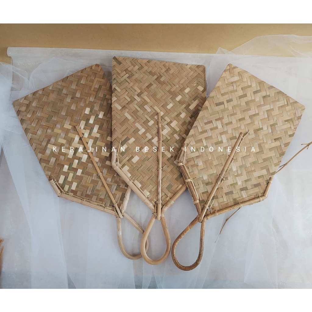 KIPAS NATURAL// Kipas bambu murah// Kipas tradisional// Kipas anyaman bambu// Kerajinan bambu murah/