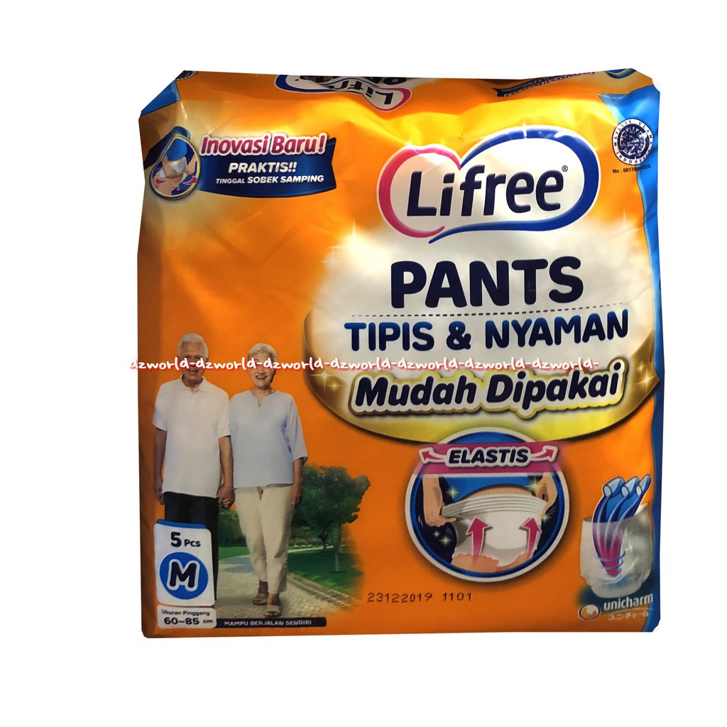 Lifree Popok Celana M 5 Extra Serap Diapers Dewasa Life Free Liffree Hijau M5 Diaper Orang Tua