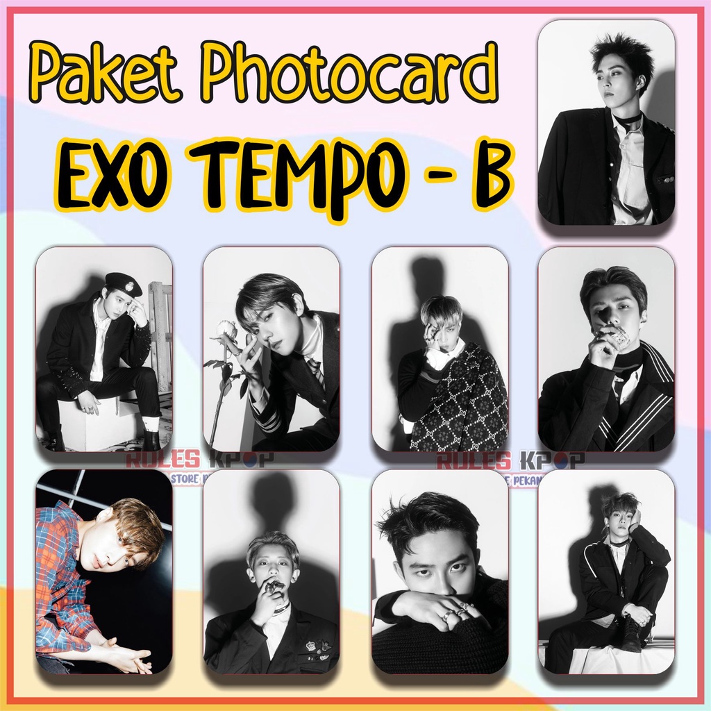 9 lbr - PAKET PHOTOCARD EXO DON'T MESS UP MY TEMPO PHOTO CARD EXO VIVACE PC EXO TEMPO PC EXO CHANYEO