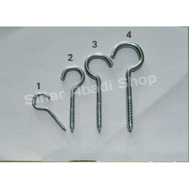 Sekrup Gantung 5cm Burung banyak ukuran