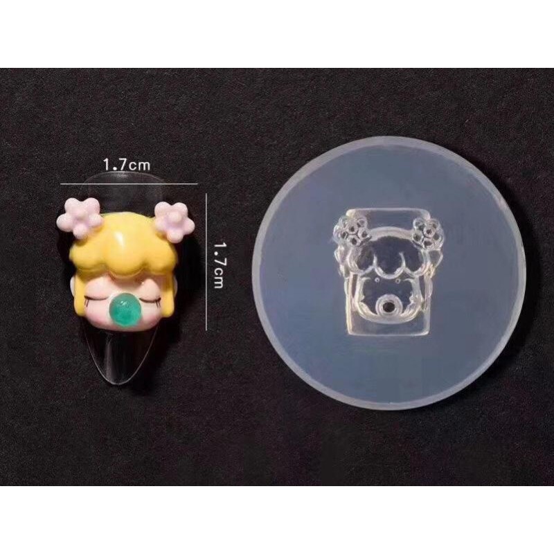 MOLD ANIMATION A CETAKAN AKSESORIS KUKU BENTUK ANIMASI 3D SILIKON