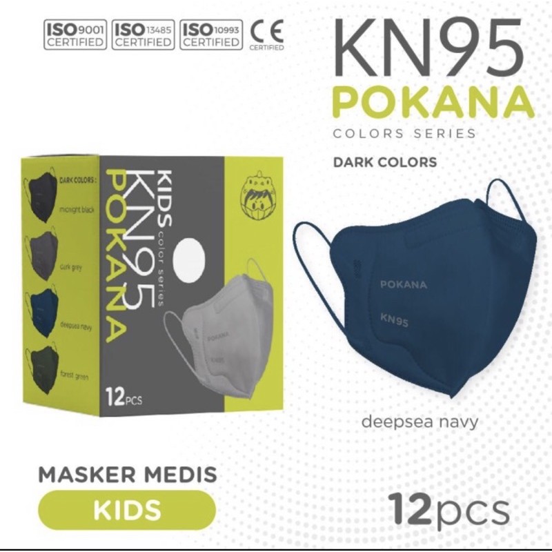 Masker Pokana Kids KN95 6ply isi 12 pcs