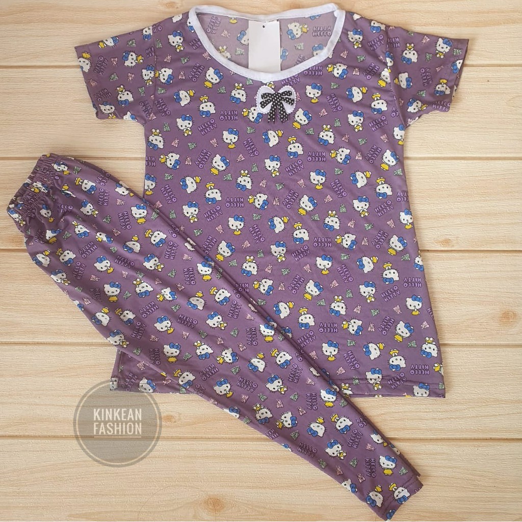 Setelan Spandek Anak Cewek Size XL 6-7Thn