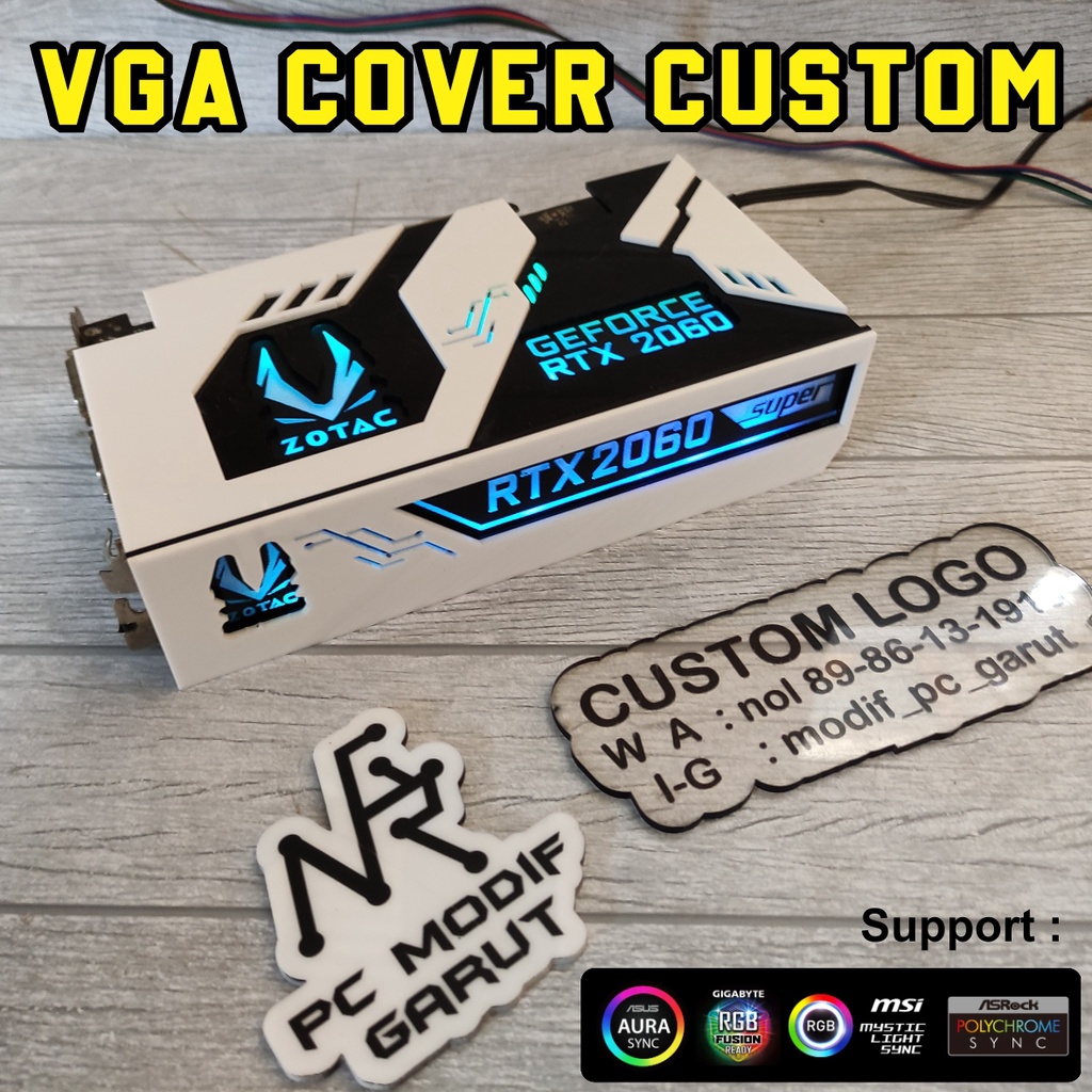 VGA COVER CUSTOM ZOTAC RTX 2060 LED RGB