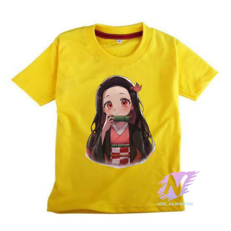 kaos anime nizuko demon slayer kimetsu baju anak anime series