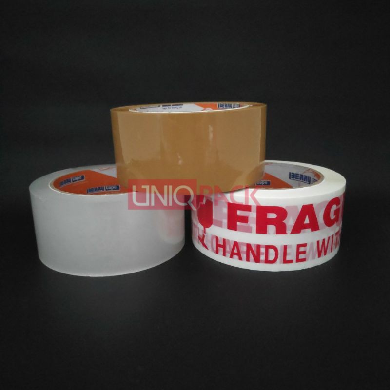 

Lakban Isolasi Fragile Bening Coklat 48mm x 100yard