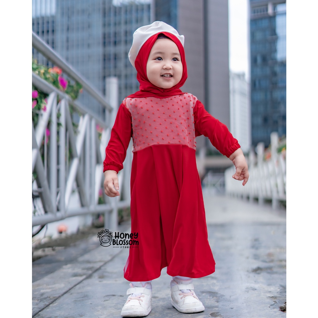 HONEYBLOSSOM gamis bayi perempuan 0 6 bulan / gamis bayi perempuan 1 tahun alesha