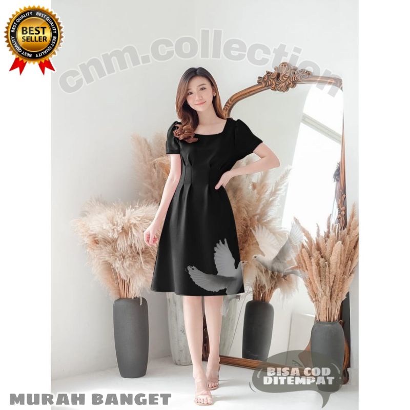 Pakaian wanita Dress Natasya scuba premium