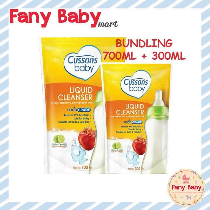 CUSSONS BABY LIQUID CLEANSER BUNDLING BUY 700ML FREE 300ML