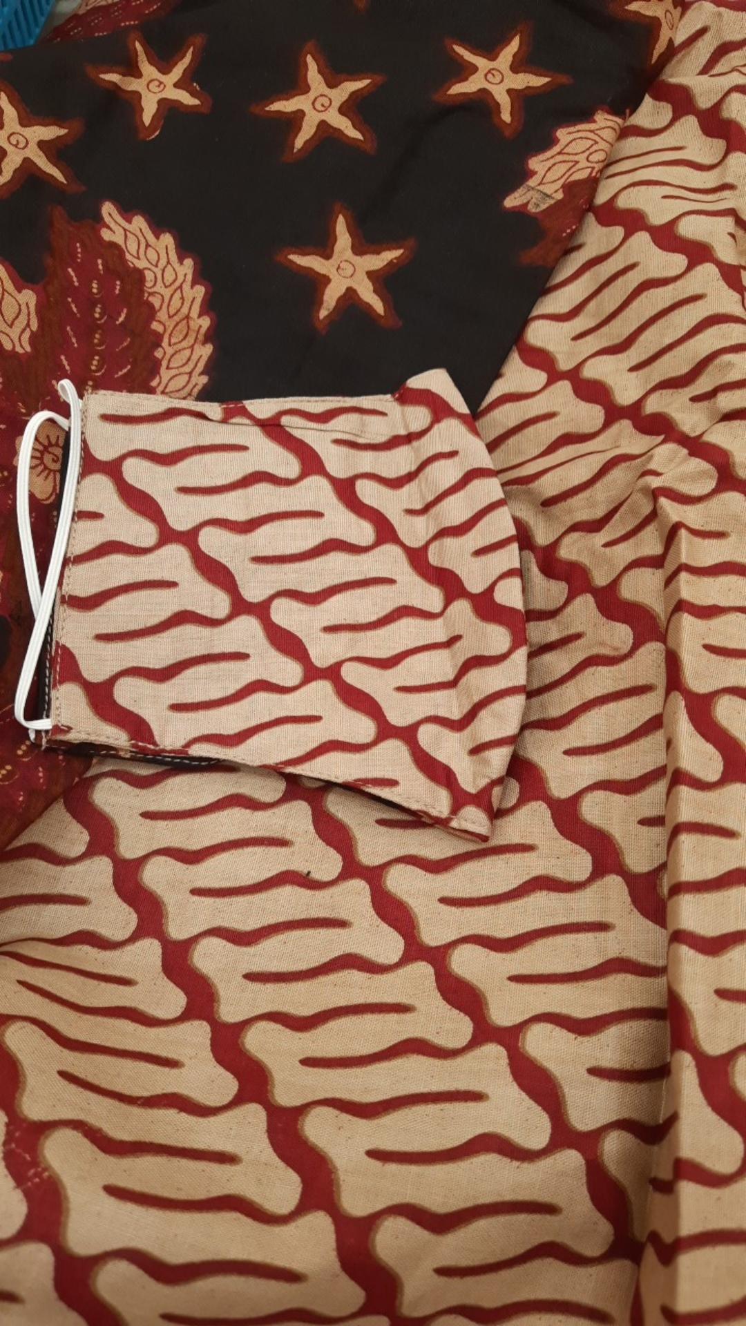 Atasan Batik Wanita  Blouse  Modern Kekinian Size  S-m-l-xl-xxl-3l-4l-5l - Bintang Parang